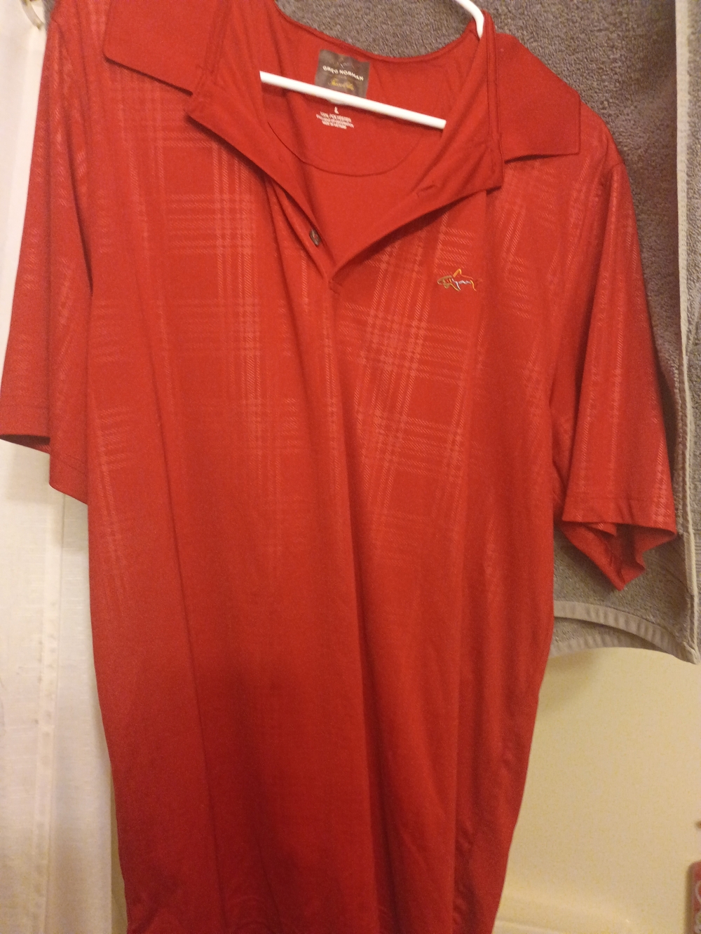 Greg Norman Collection Deep Red Short-Sleeve Performance Polo
